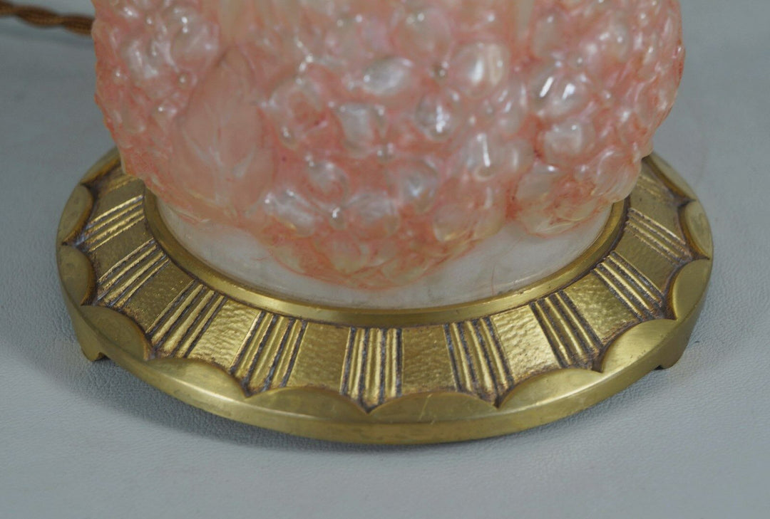 エティエヴァンソン&ミューラー兄弟  1925年頃  フランス  アール・デコ調紫陽花の花のパヒュームランプ2