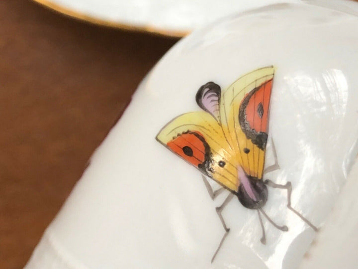 Meissen antique porcelain tea cup&saucer hand painted 1850-1870yy