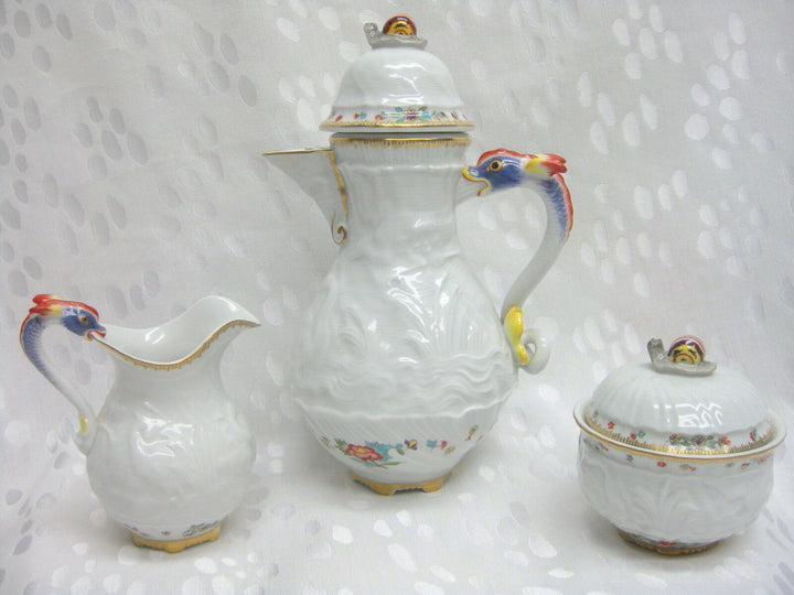 マイセン(Meissen)、スワンサービス、1級品、コーヒーサービス