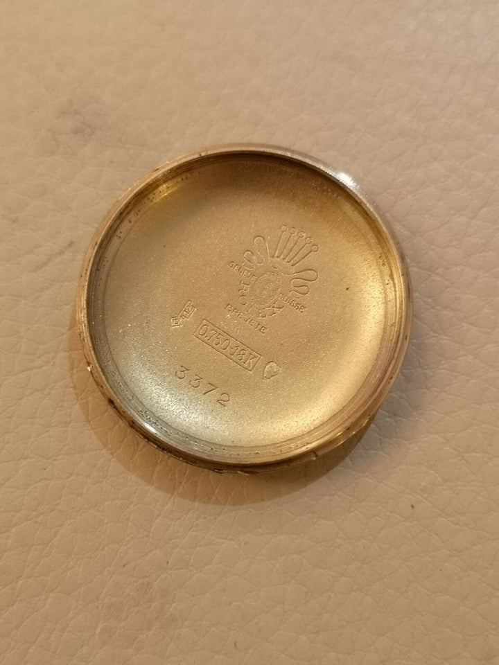 Rolex Bubbleback red.3372 Original Empire Dial Gold 18 KT year 1945 Mint Condit