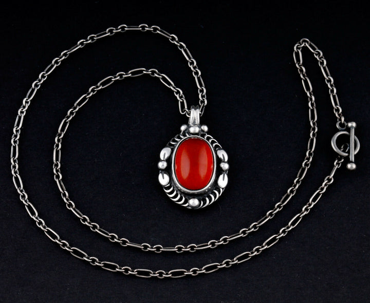 GEORG JENSEN Sterling Silver Pendant Of The Year 1995 w. Amber. DENMARK. 3412195