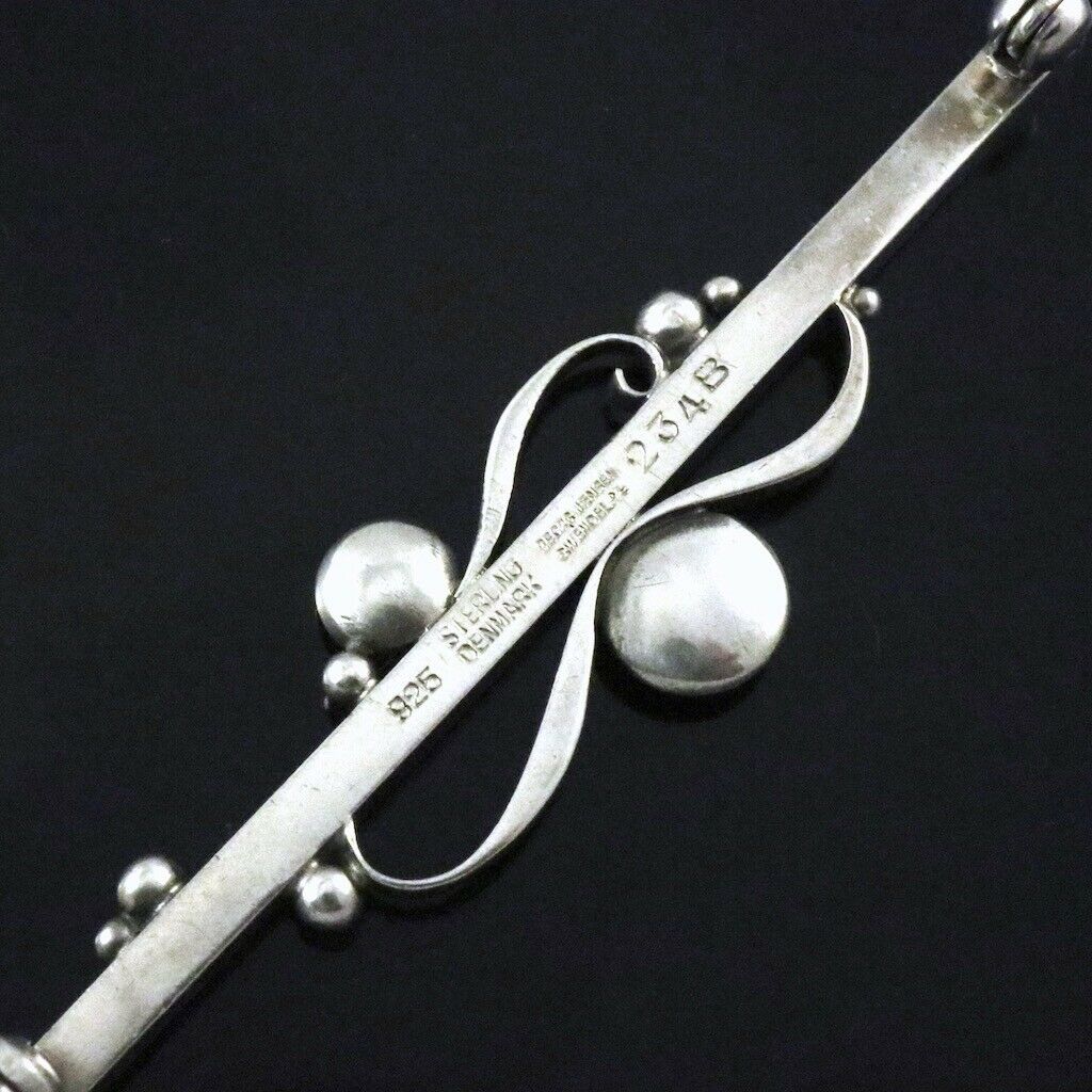 Georg Jensen. Sterling Silver Brooch #234B. 1945-51 Hallmarks.