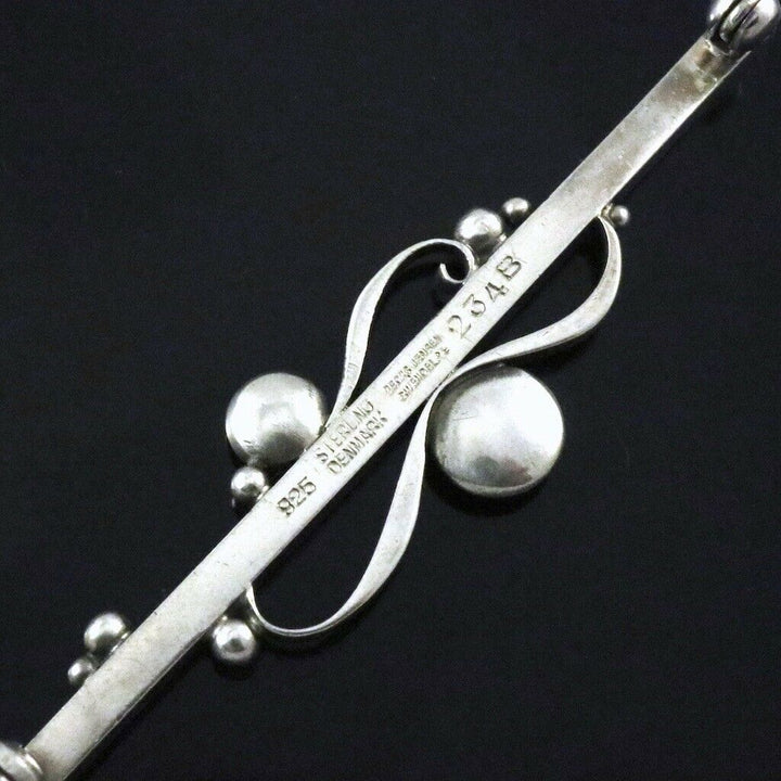 Georg Jensen. Sterling Silver Brooch #234B. 1945-51 Hallmarks.