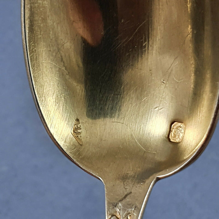 Puiforcat service à thé en vermeil Argent massif Art Nouveau Iris Cuillères