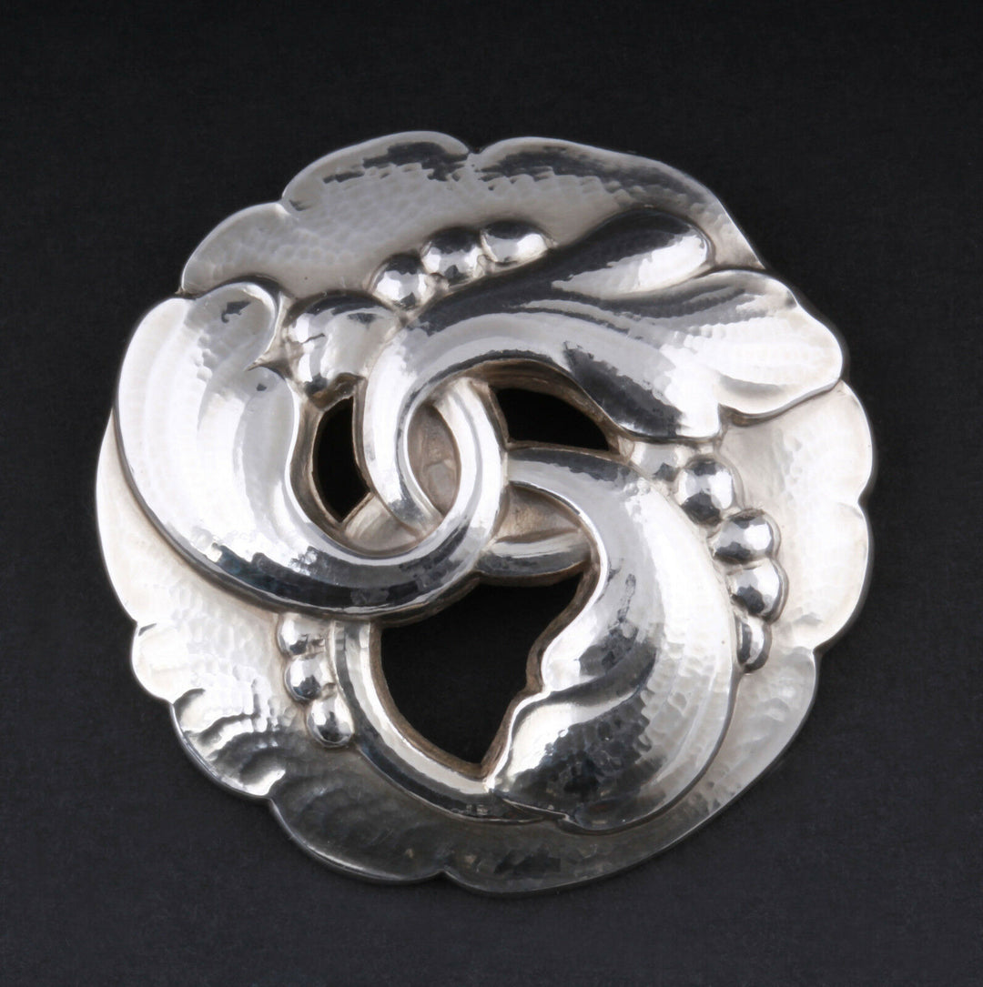 Georg Jensen Sterling Brooch # 20. Silver. GJ Himself. MADE IN DENMARK. RARE