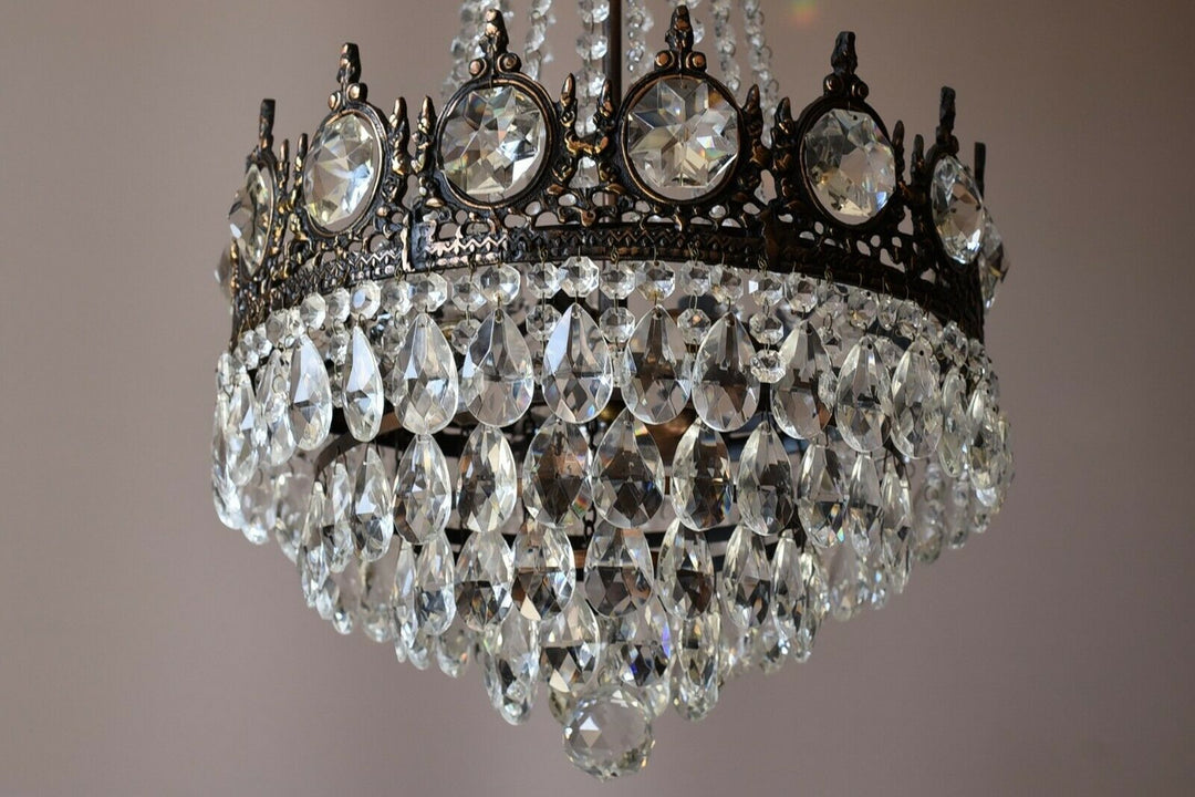 Empire Antique Style Vintage Crystal Chandelier, Ceiling light Pendant Sale Lamp