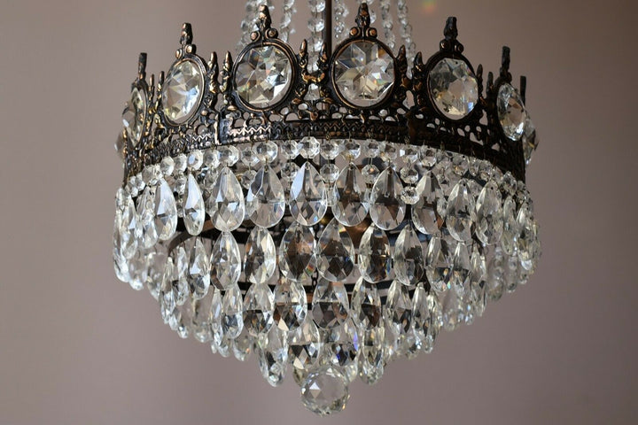 Empire Antique Style Vintage Crystal Chandelier, Ceiling light Pendant Sale Lamp