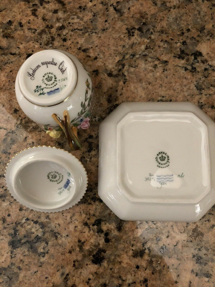 ロイヤルコペンハーゲン　フローラダニカ　カスタードカップ Sedum Rupestre Oed