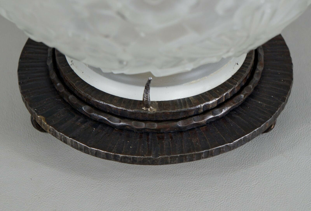 HANOTS : French 1930 art deco lamp ................ daum muller degué era France