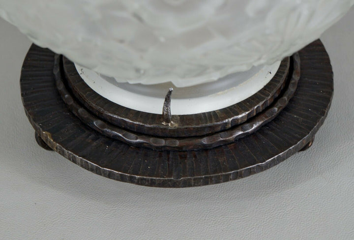 HANOTS : French 1930 art deco lamp ................ daum muller degué era France