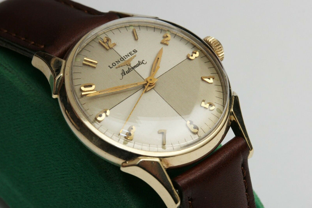 1957年製　10K　ロンジン  ツートンゼファーダイヤル 自動巻きヴィンテージ腕時計 19AS