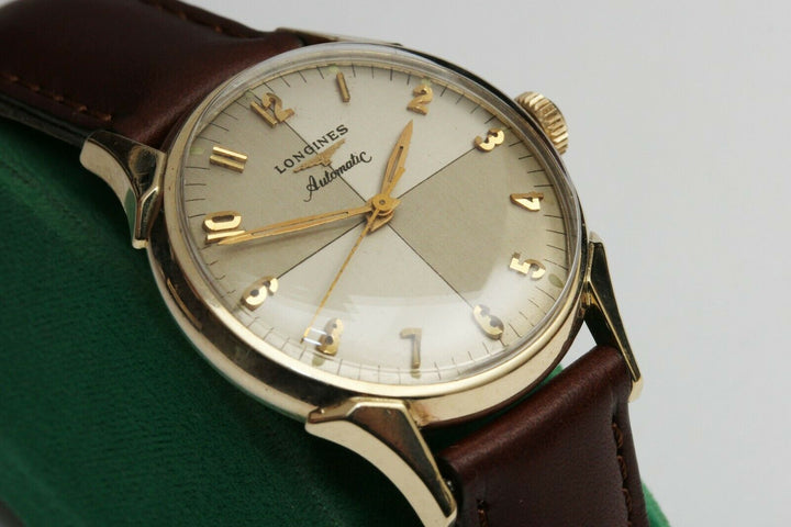 1957年製　10K　ロンジン  ツートンゼファーダイヤル 自動巻きヴィンテージ腕時計 19AS