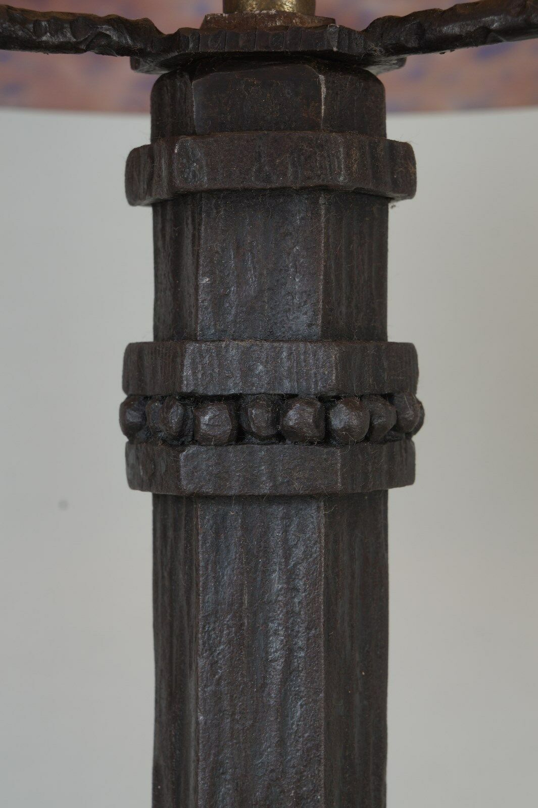 MULLER FRERES : FRENCH 1920 1930 ART DECO LAMP ......... wrought iron .. lampe