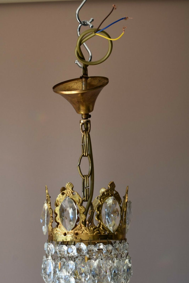 French Empire Chandelier, Antique Style Vintage Lighting, Light Lamp Pendant