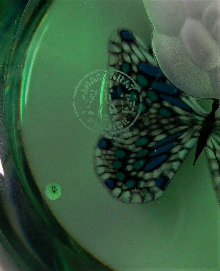 orig. BACCARAT Paperweight presse-papiers BUTTERFLY - limit. 99/200 - Zertifikat