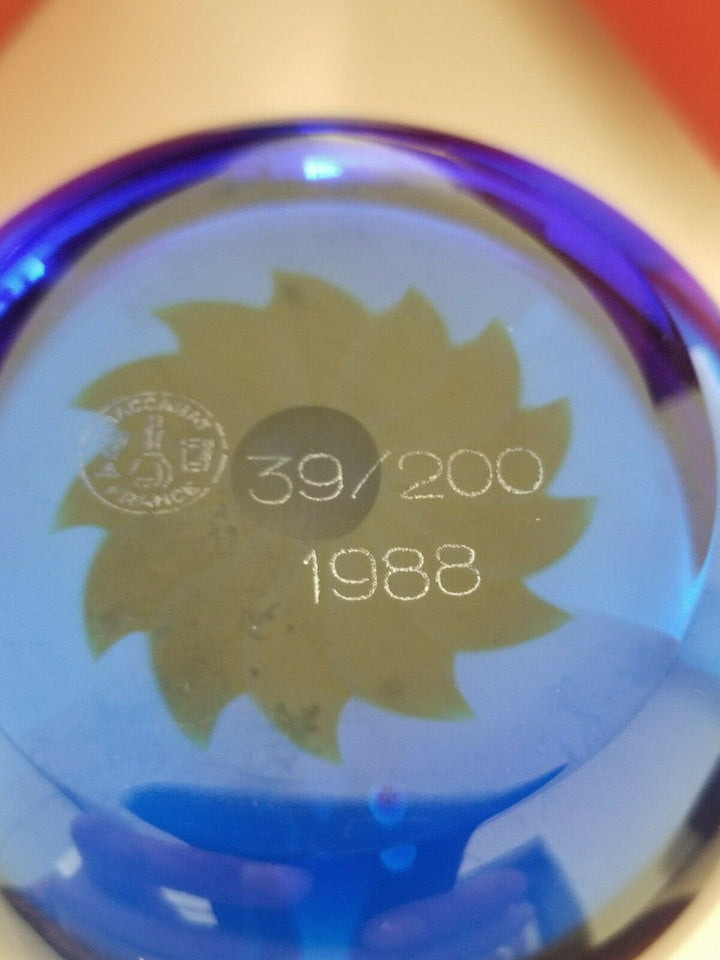 Pretty Sulfide, Paperweight, Paperweight, Baccarat, 1988, Bananas