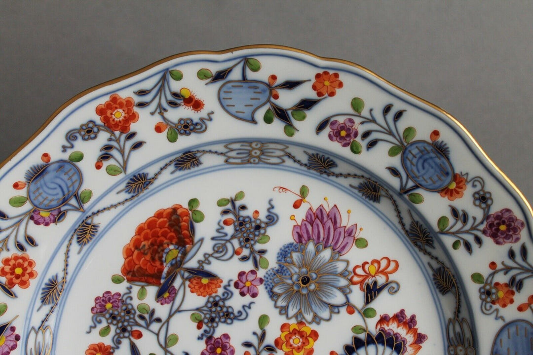 Speiseteller Teller D 25 cm 1.Wahl Meissen Buntes Zwiebelmuster Knaufzeit (A)