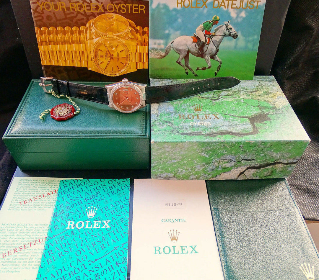 Rolex Watch ♛ Oyster Datejust Diamond's Steel/Gold 18k Automatic Luxury Watch 16200