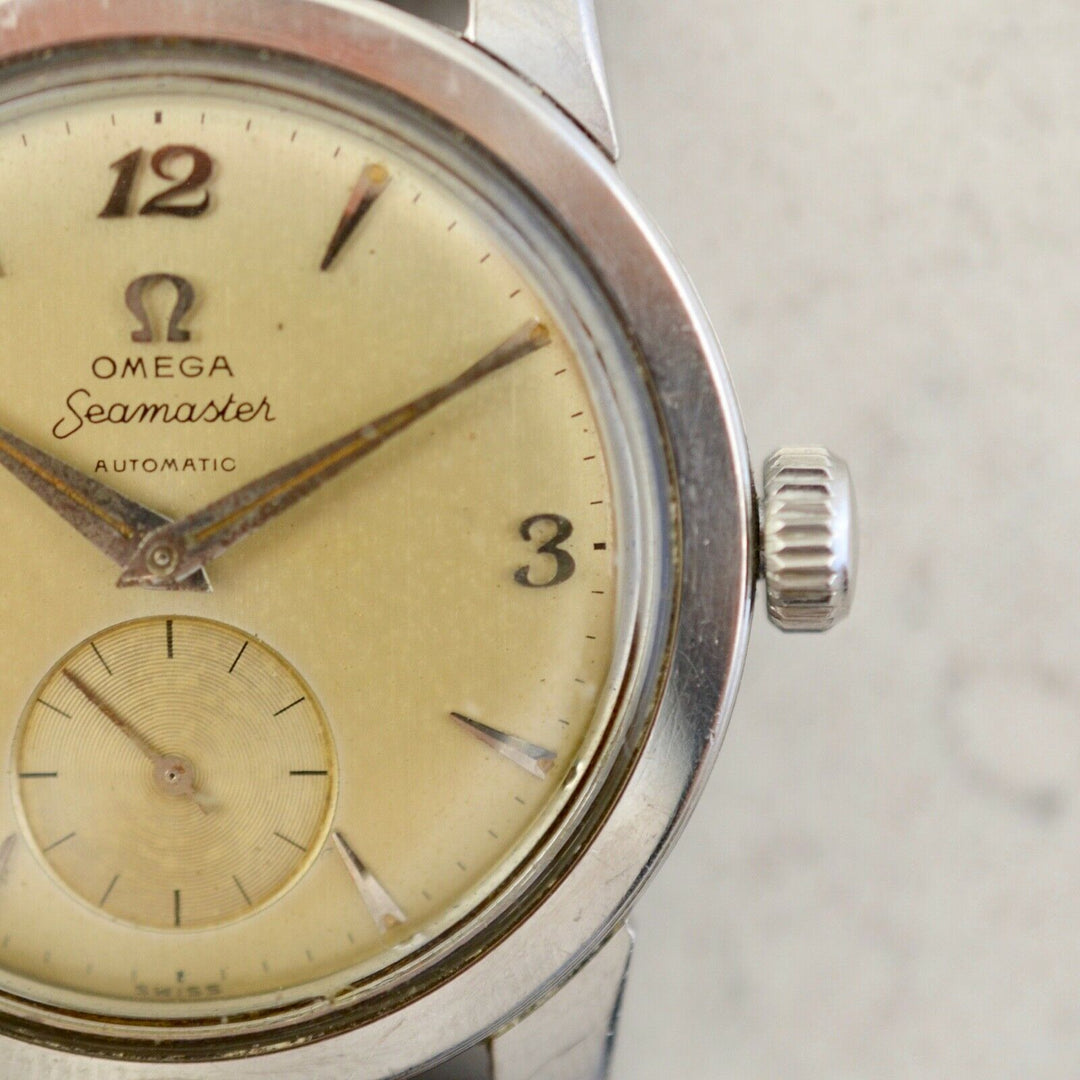 C.1954　ヴィンテージオメガ　自動式　シーマスター　オートマティック　腕時計　CAL.Ω351　型番2576-8　スチール製