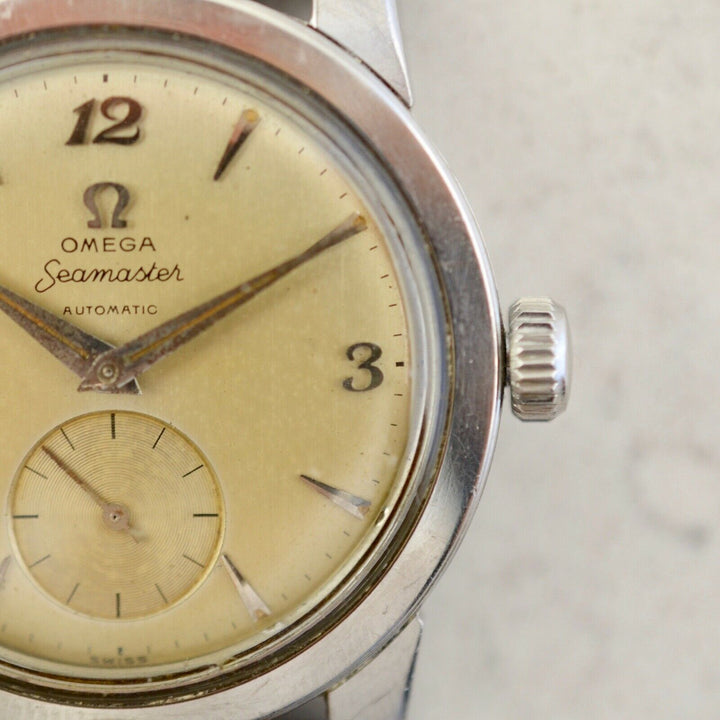 C.1954　ヴィンテージオメガ　自動式　シーマスター　オートマティック　腕時計　CAL.Ω351　型番2576-8　スチール製