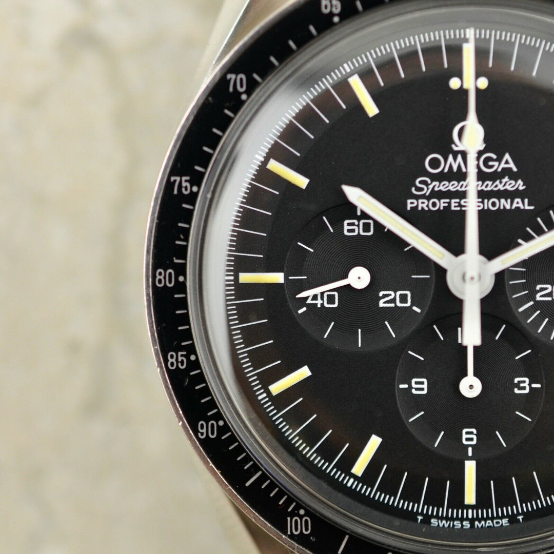 Vintage C.1996 Omega Speedmaster Professional 3570.50 Tritium steel watch w/box