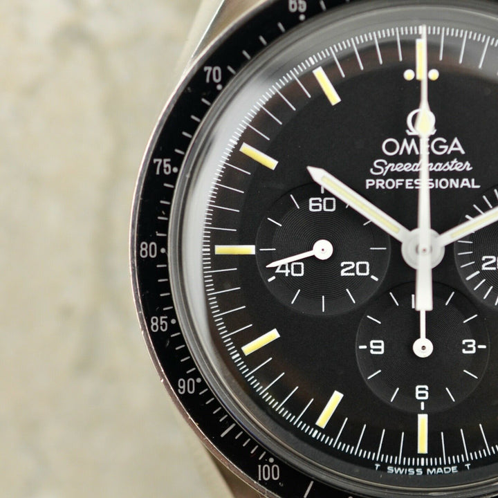 Vintage C.1996 Omega Speedmaster Professional 3570.50 Tritium steel watch w/box