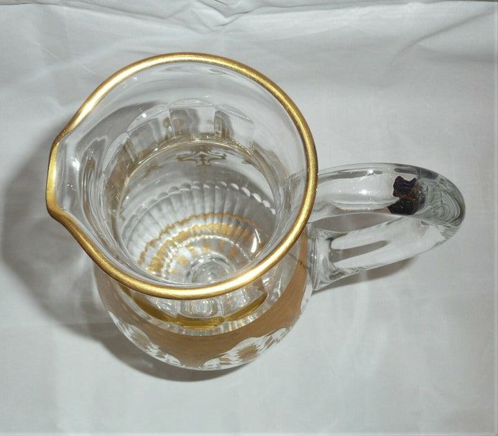 Baccarat Crystal Prestige Pattern Gold Cutted Wine Jug