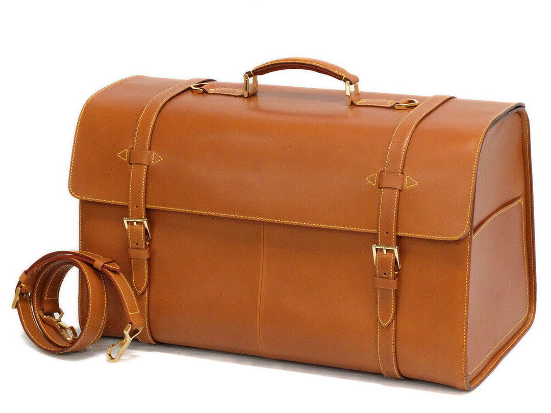 AUTH LOUIS VUITTON SPO Boston Bag Travel Case Hand Bag Shoulder Caramel Nomade