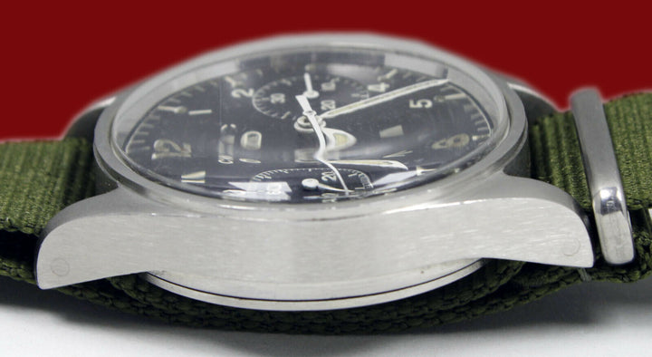 CWC Military Chronograph British Army RAF Royal Navy Vintage D Shape Wrist Watch