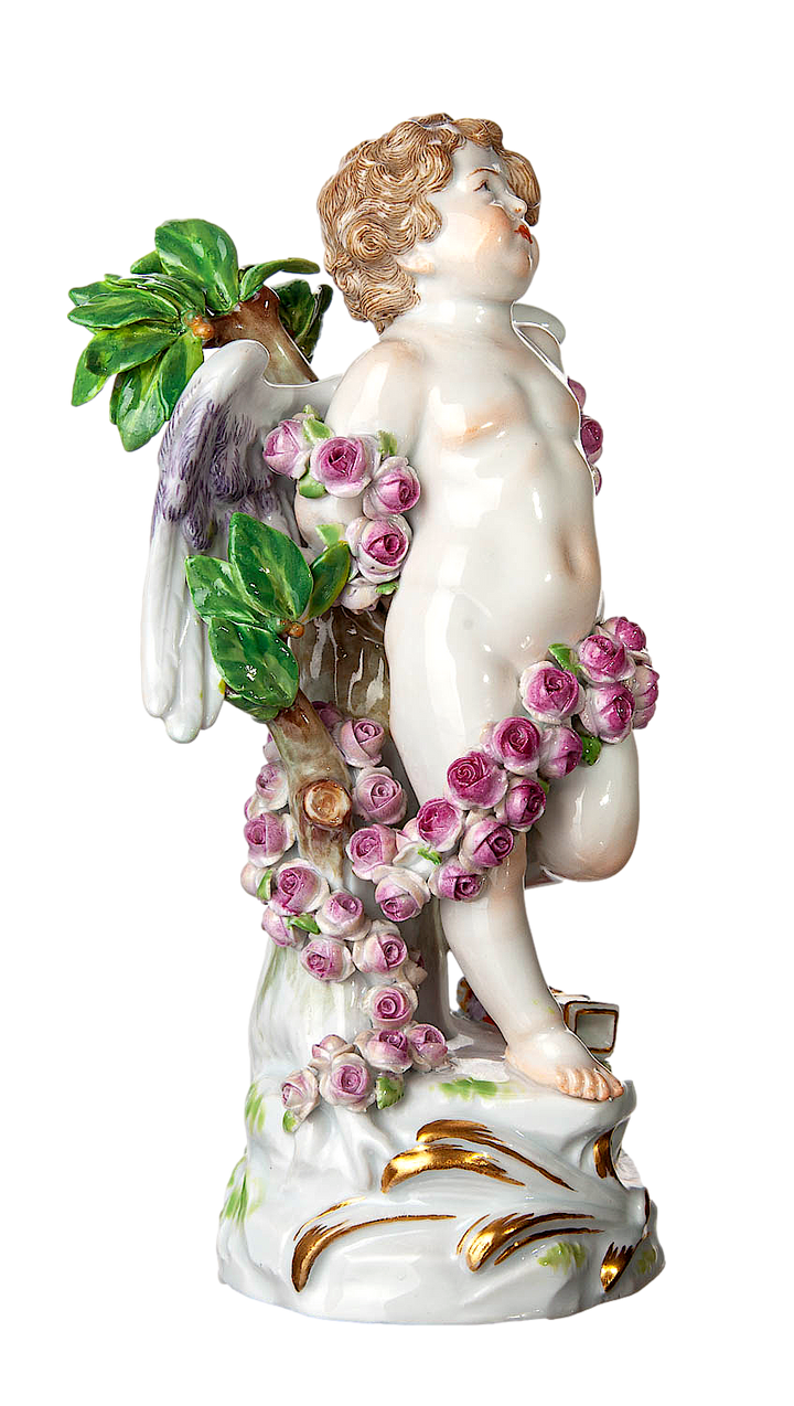 マイセン人形 フィギュリン 題名『プロメテウスのキューピッド