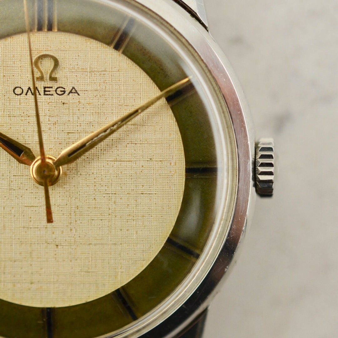 C.1959　ヴィンテージオメガ　機械式(手巻き）カラトラバ　腕時計　CAL.Ω285　型番14714-3　スチール製