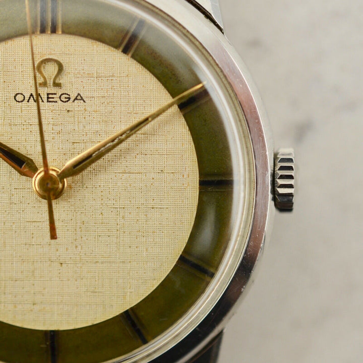 C.1959　ヴィンテージオメガ　機械式(手巻き）カラトラバ　腕時計　CAL.Ω285　型番14714-3　スチール製