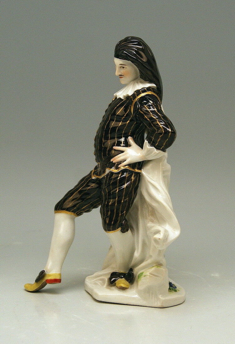 マイセン人形(MEISSEN)「喜劇役者メゼッティーノ」 – アンティーク