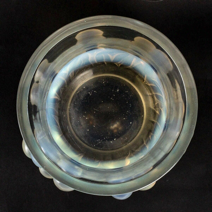 Vase Prunes Verre Opalescent René Lalique R.Lalique Opalescence Glass Plums