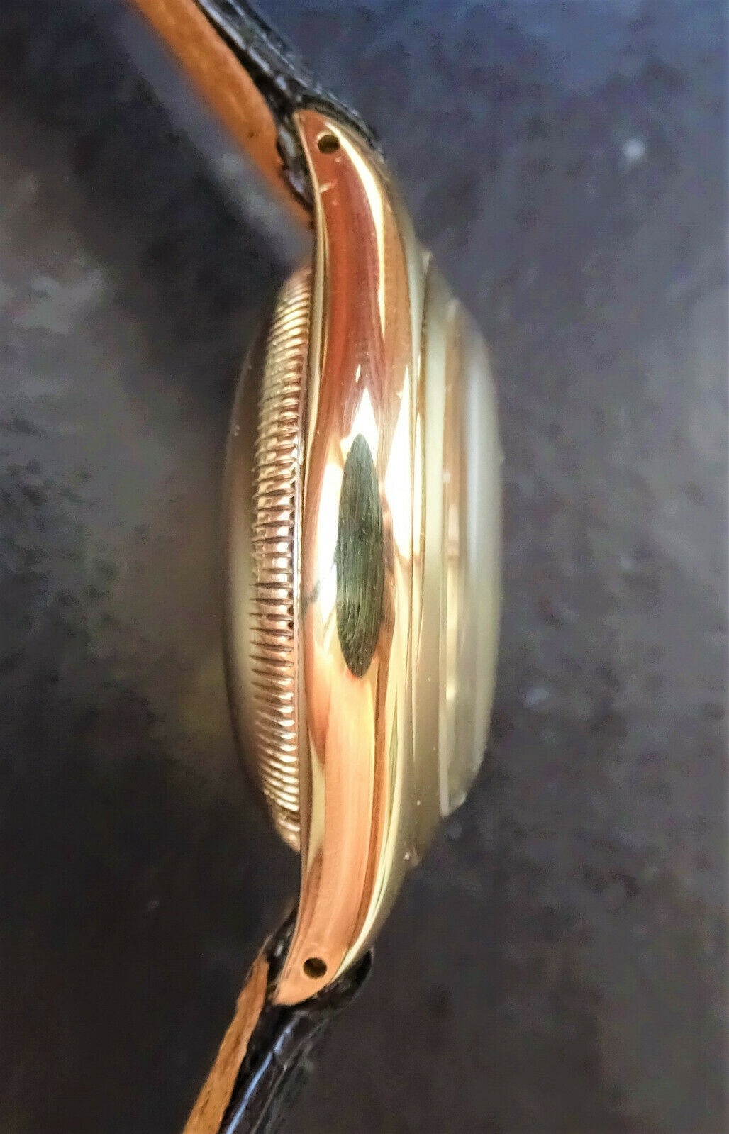 ♛ Rolex Oyster Bubble Back 3131 Yellow Gold 14K 585 Automatic Chronometer 1948