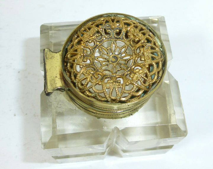 Tintenfass um 1900 Baccarat Frankreich