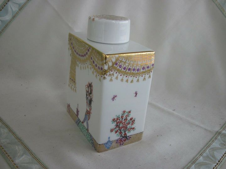 Schöne Meissen Teedose in Dekor 1001 Nacht