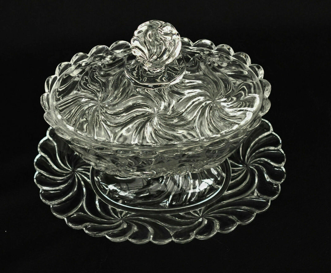 Baccarat Crystal Confiturier Drageoir Signed