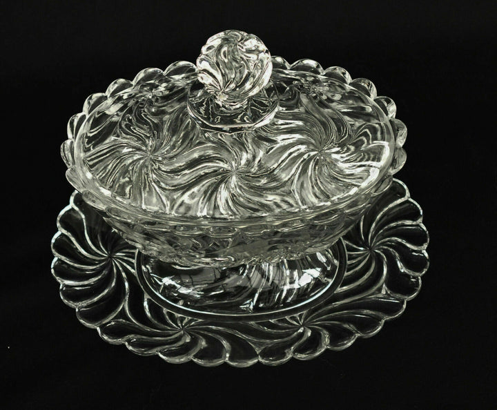 Baccarat Crystal Confiturier Drageoir Signed