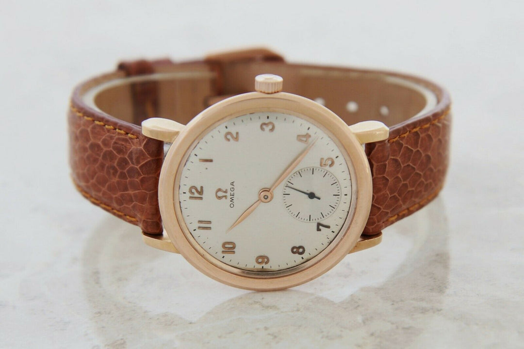Vintage OMEGA Mechanical Cal. 28 Rare 18k Rose Gold case 36mm for Men’s