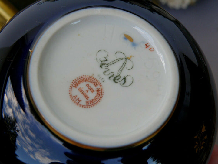 Sevres Splendid Box Blue Cobalt and Gilding Decor