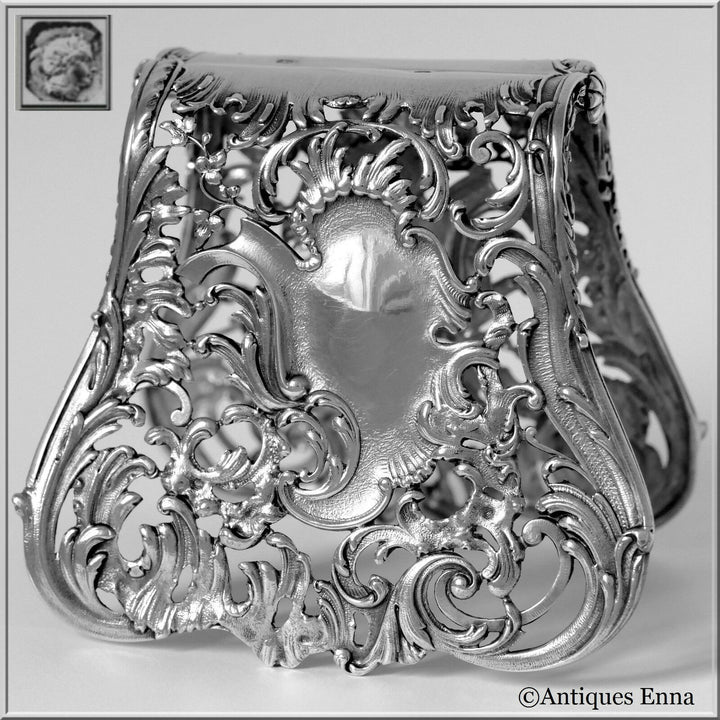 Debain French All Sterling Silver Asparagus Sandwiches Grip Art Nouveau