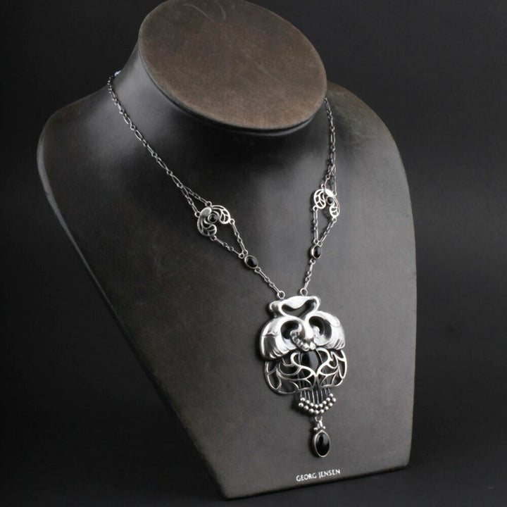 ジョージジェンセン(Georg Jensen)　シルバーペンダント　ブラックアゲート　#１　2014年