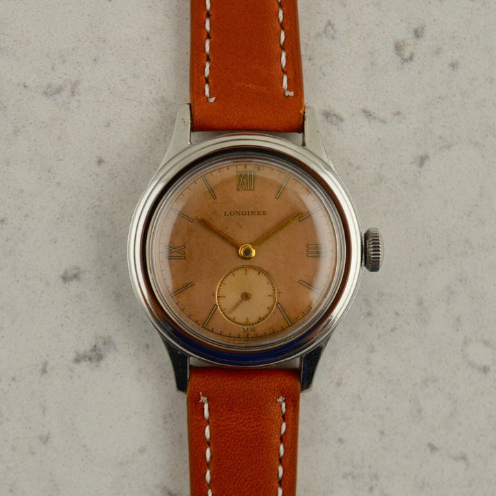 1944年　ヴィンテージ ロンジン “セイタケ“　WW”ミリタリー　腕時計　10.68z 参考番号5191 スチール製