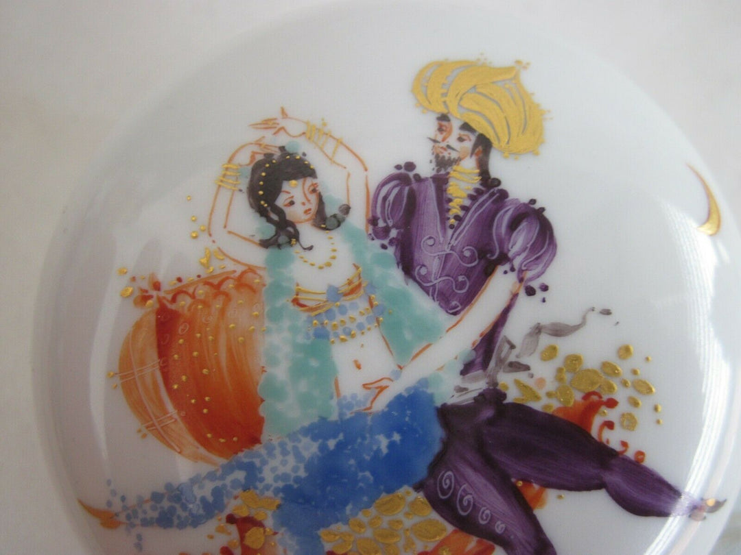 Schöne Meissen Schmuck-Dose in Dekor 1001 Nacht