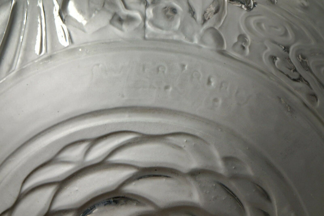 VASSEUR & MULLER FRERES : FRENCH ART DECO PENDANT chandelier 1930 peacock France