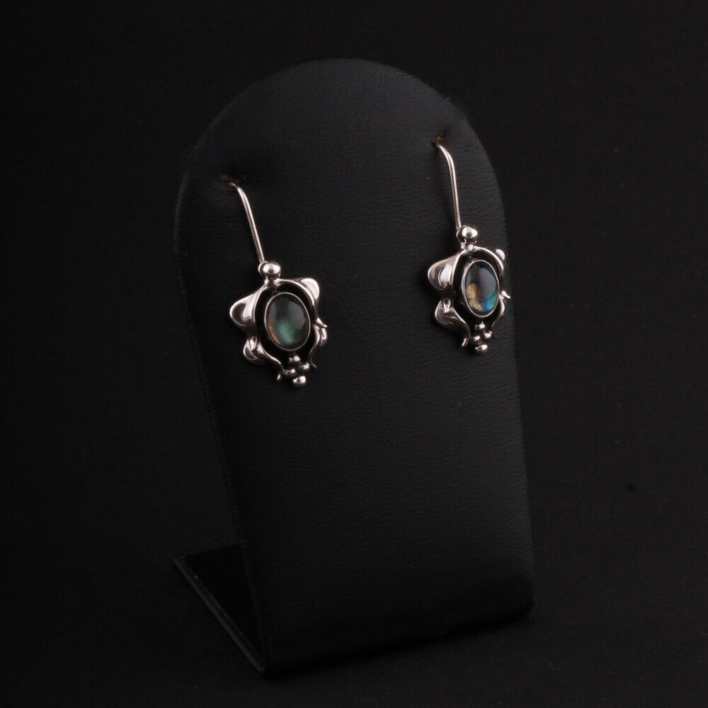 ジョージジェンセン(Georg Jensen)　シルバーピアス　ラブラドライト　2015年