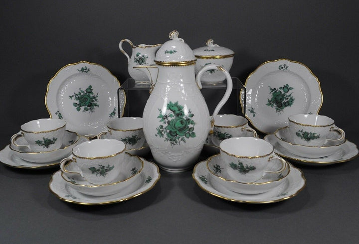 Meissen マイセン Neumarseille Kaffeeservice Blumen flowers coffee service set cup 邁森
