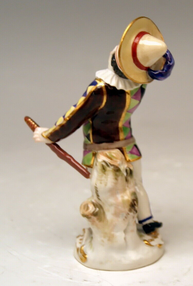 邁森 MEISSEN マイセン FIGUR KOMÖDIANTENKIND HARLEKIN COMEDIAN CHILD HARLEQUIN MNR: 7A