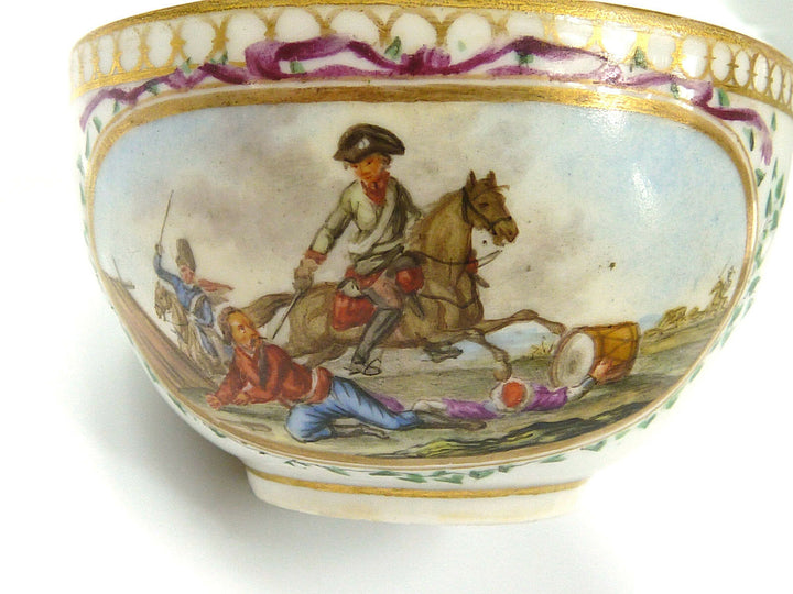 Sammelgedeck - MEISSEN - Bataillen bzw. Schlachten-Szenerien - Marcolini um 1800